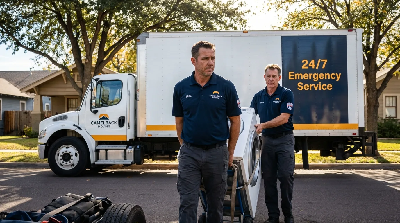 CamelBack Moving crew loading furniture in Pirtleville, AZ