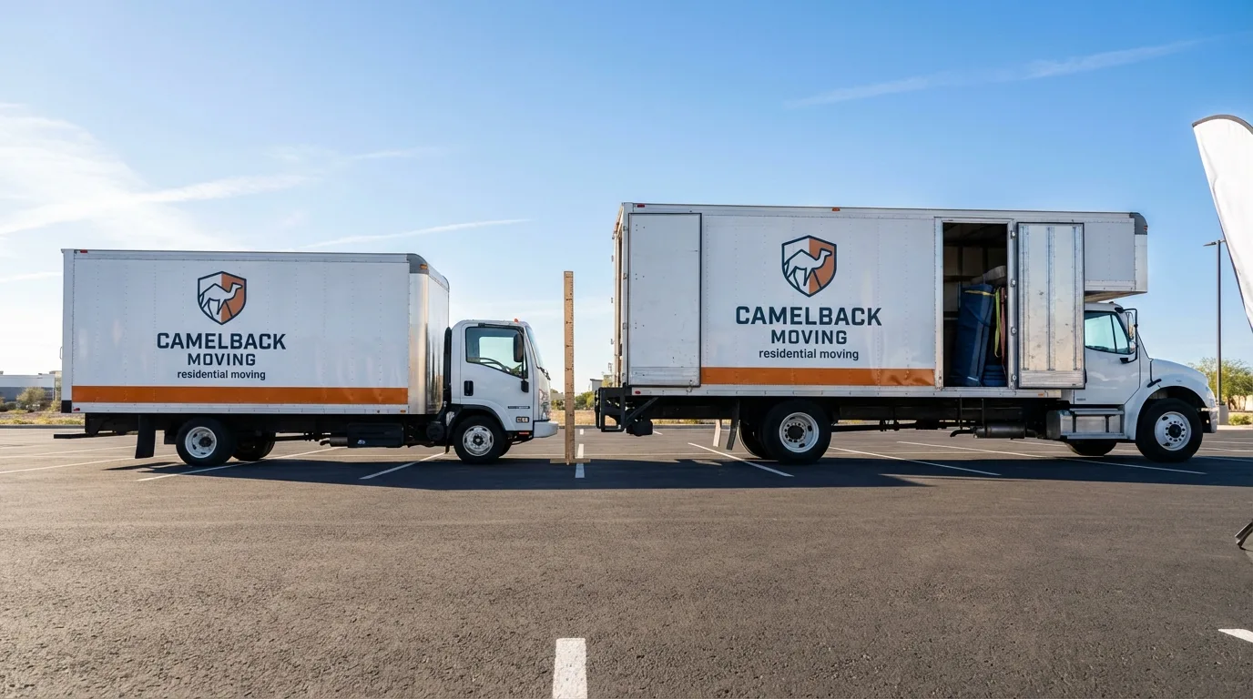 Moving truck size capacity guide in Pirtleville
